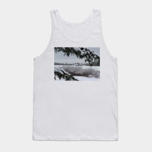 Winter Barn in the Distance Tank Top